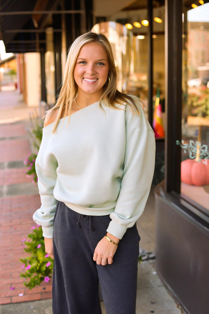 The Kylan Sweatshirt In Eucalyptus