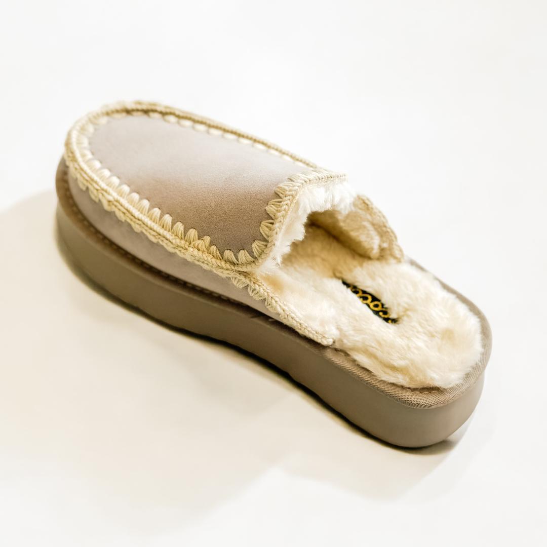 The Amber Slipper in Grey-FINAL SALE-