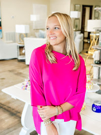 The Audrey Top in Fuchsia