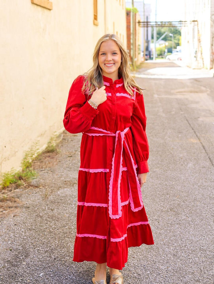 The Berry Velvet Dress