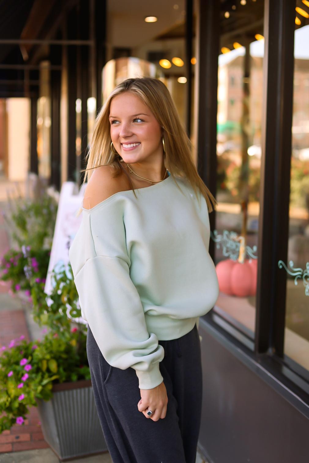 The Kylan Sweatshirt In Eucalyptus