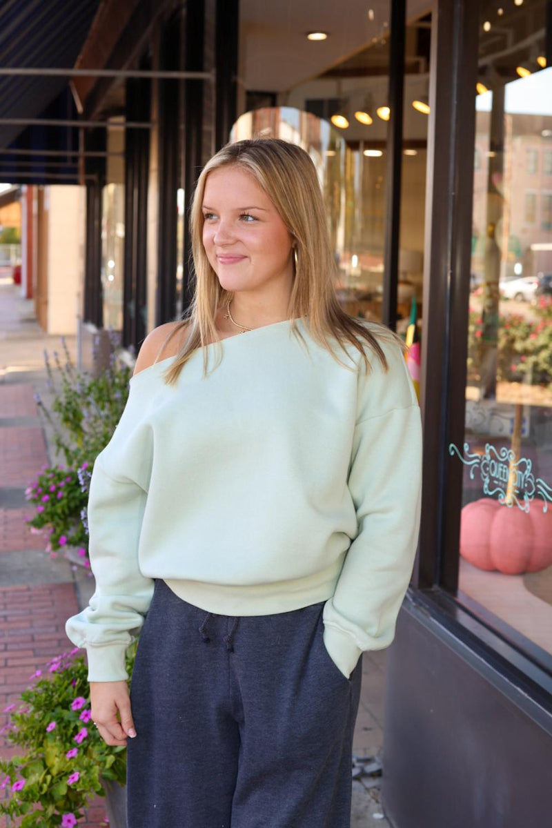 The Kylan Sweatshirt In Eucalyptus