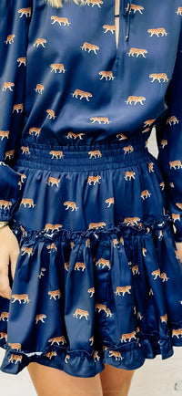 The Freya Navy Tiger Dress