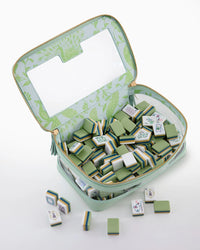 Metallic Light Blue Tile Storage Bag